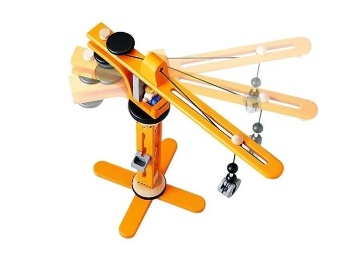 PLAN TOYS Grande Grue en Bois-2