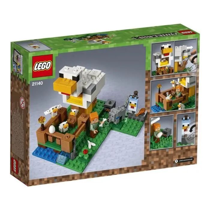 Jeu de construction LEGO® Minecraft™ 21140 Le poulailler - 198 pièces - Garçon et fille - A partir de 5 ans-5