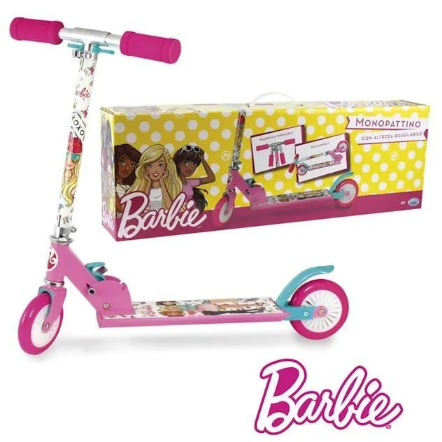 Trottinette - ODS - Barbie - Rose - 2 roues - Aluminium 65 cm-0