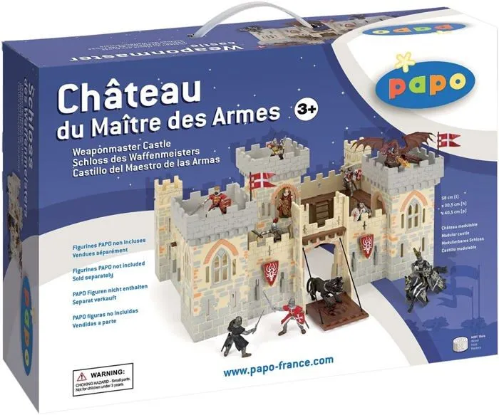 Château en bois PAPO - Château du Maître des Armes - Pour enfant à partir de 3 ans-2