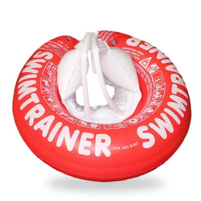 TD® bouee bebe gonflable piscine 3 mois enfant double flotteur securise siege fille garcon assis natation bras anneau bague securite-0
