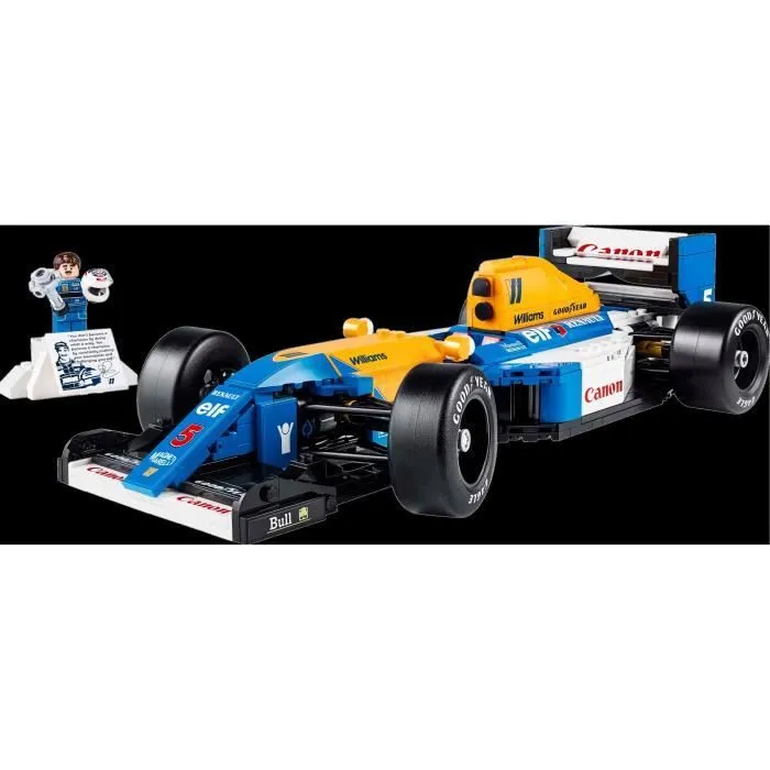 LEGO Icons 10353 Williams Racing FW14B et Nigel Mansell - Voiture de course F1 pour adulte-1