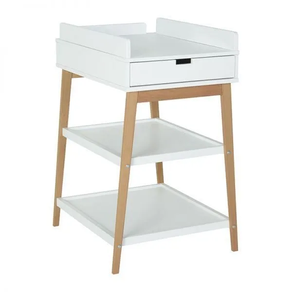 Table à langer - Quax - Hip - Blanc/Naturel - Bois - 60x70x100 cm-0