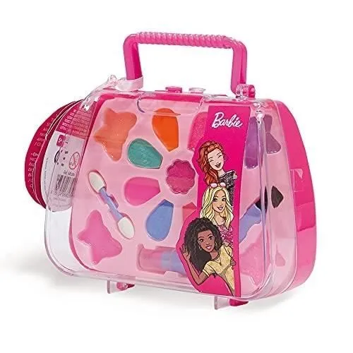 Trousse de maquillage - LISCIANI - Barbie - Jeu créatif - Couleur rose - 14.7x6.5x12.5 cm-0