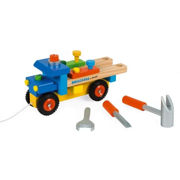 JANOD - Camion de bricolage (bois) - Dès 2 Ans-1