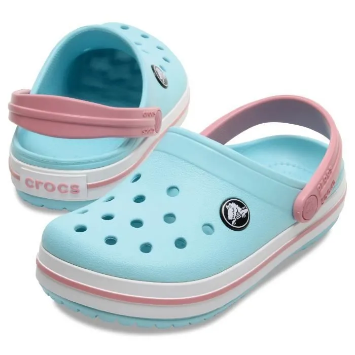 Sabot bébé Crocs Crocband T - Bleu glace/Blanc - Enfant Garçon - Taille 25/26-1
