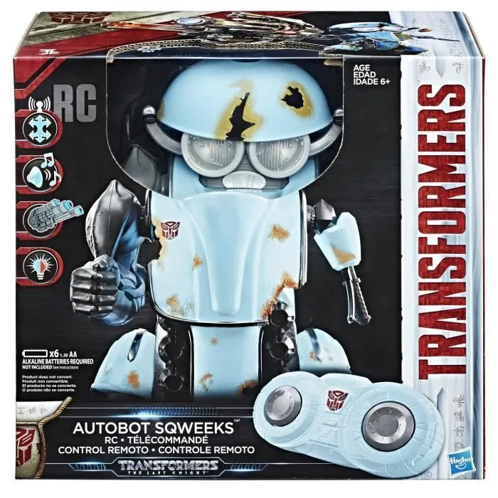 TRANSFORMERS The Last Knight - AUTOBOT SQWEEKS Telecommandé - Robot 22cm-4