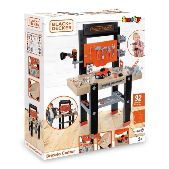 Smoby Établi de jeu pour enfants BLACK+DECKER-6