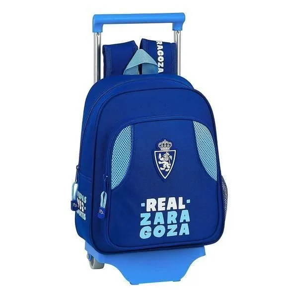 Cartable à roulettes - Real Zaragoza - 705 - Bleu - Bleu clair - Enfant-0