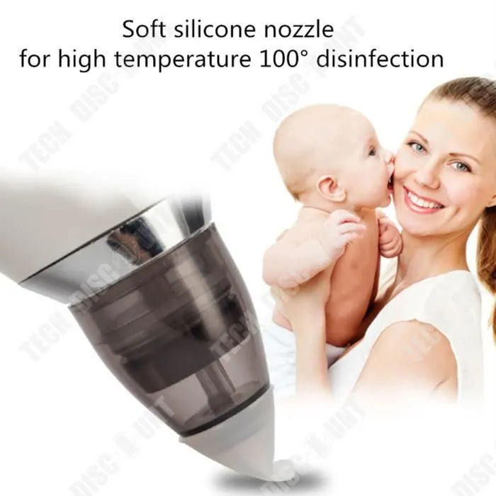 TD® Aspirateur nasal bébé nouveau-né nettoyer la morve embout en silicone électrique nettoyant haute efficacité de haute qualité-1