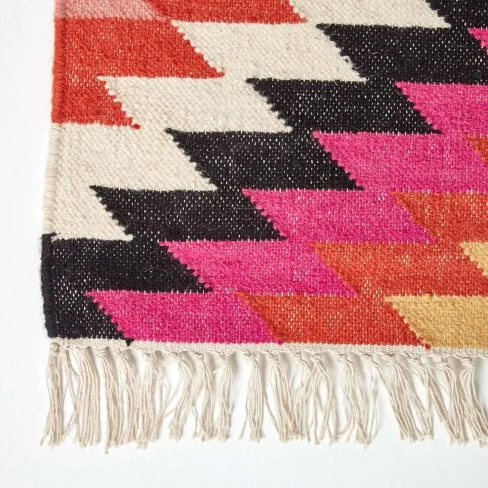 Tapis Kilim en laine à motif géométrique multicolore - Jakarta - 160 x 230 cm-2