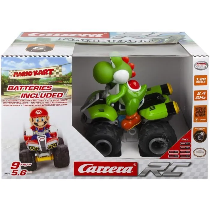 Quad radiocommandé Mario Kart™, Yoshi - CARRERA-TOYS - Technologie 2,4GHz - Extérieur-3