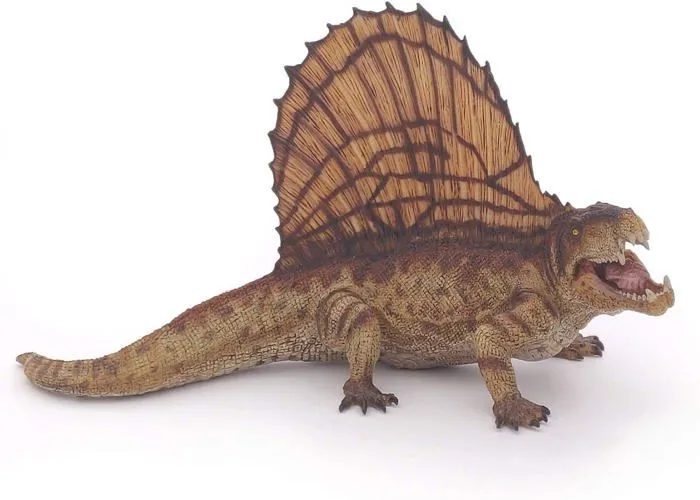 Figurine Dinosaure Dimétrodon - Papo - LES DINOSAURES - Peinte à la main - Support de jeux idéal-0