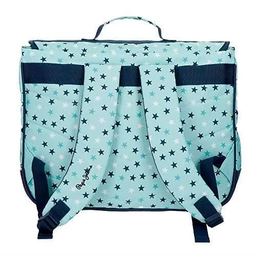 Cartable Pepe Jeans Cuore 6275161 - PEPE JEANS - Enfant - Bleu - Polyester - 40 x 30 x 16 cm-2