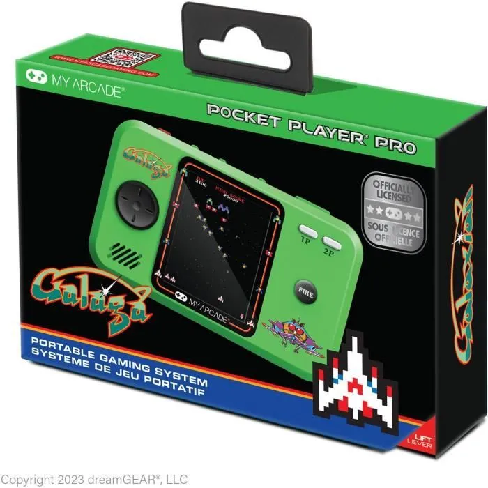 Console de jeu rétro Pocket Player PRO - Galaga - Atari - Ecran 7cm Haute Résolution-0