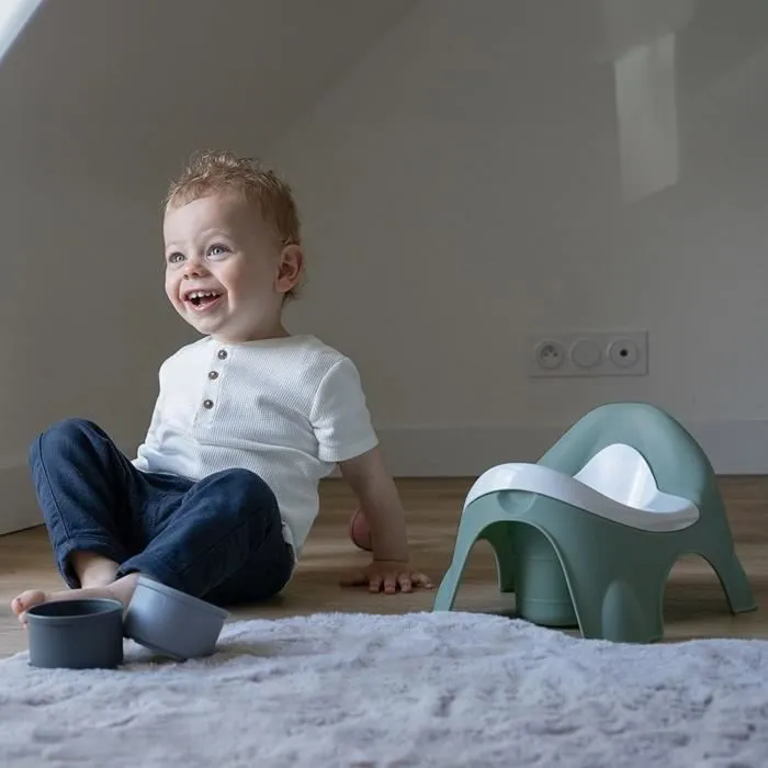 Pot - THERMOBABY - IDEO - Vert Sauge - Avec écuelle amovible, ergonomique et robuste-2