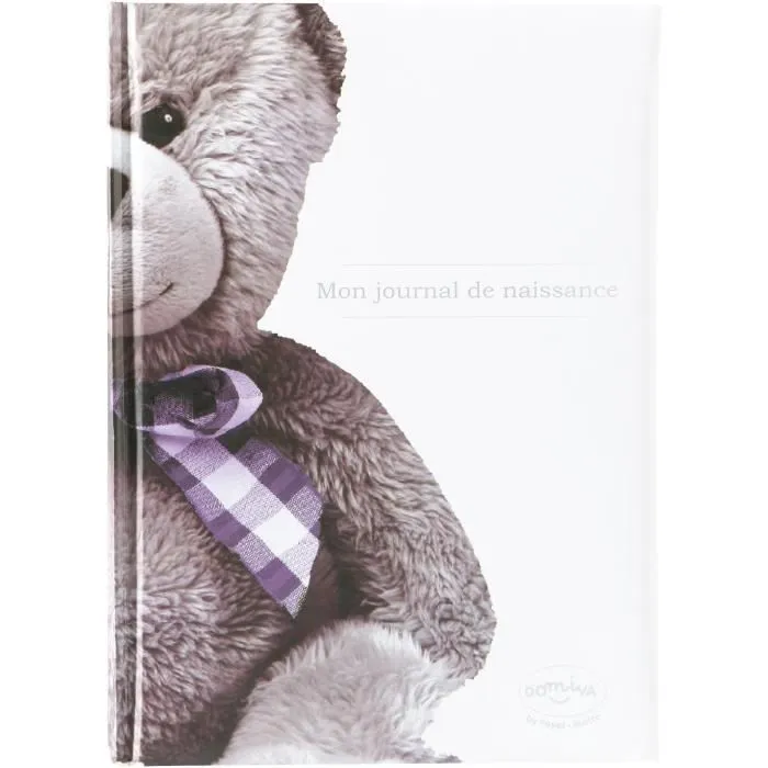 Journal de naissance - DOMIVA - Ourson - Blanc et beige-0