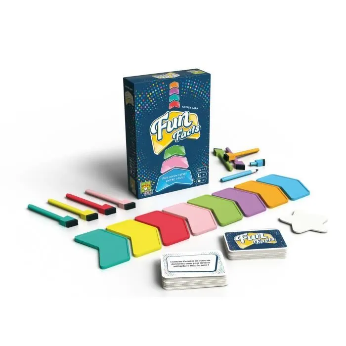 Jeu de société Fun Facts - Asmodee - Mixte - A partir de 3 ans - Bleu - Multicolore-1
