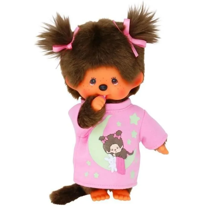 Poupée - SEKIGUCHI - Monchhichi - Fille lumineuse - 20 cm - Corps souple-1