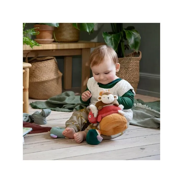 Jouet à empiler Animaux de la faune - Tissu doux - Bébé - Sebra-1