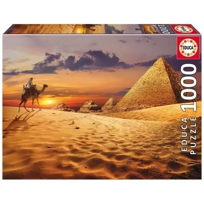 Puzzle 1000 pièces CHAMEAU DANS LE DÉSERT - EDUCA - Animaux - Intérieur-2