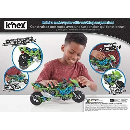 Jeu de construction - KNEX - Mega Motorcycle Building Set - Plastique - Multicolore-1