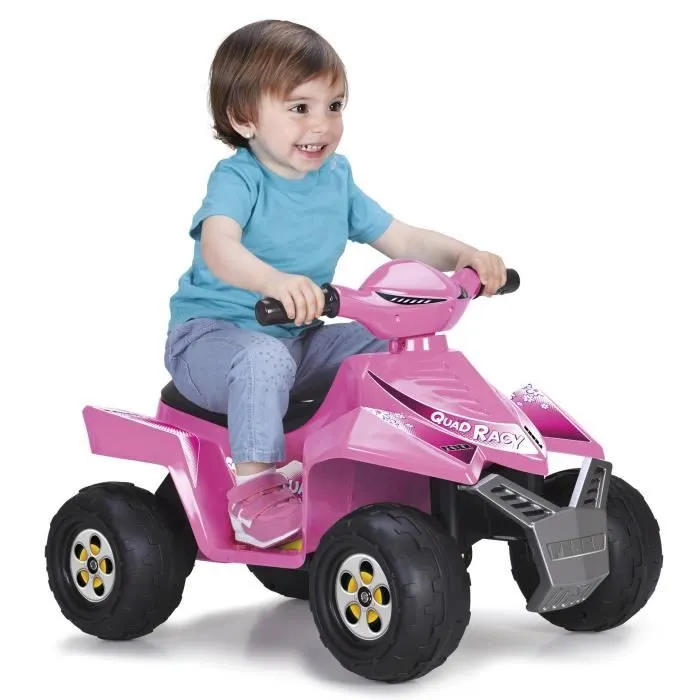 Quad électrique 6V Racy - rose - FEBER-1