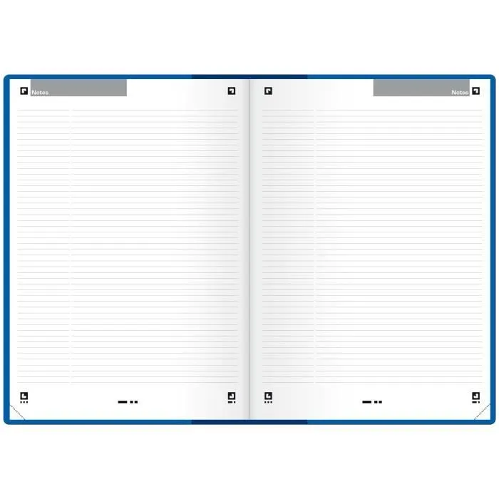 OXFORD Agenda 100738239 - A4 - 1 semaine sur 2 pages - Couverture Polypro à Reflets Métallisés - 128P - Couleur Bleu-2