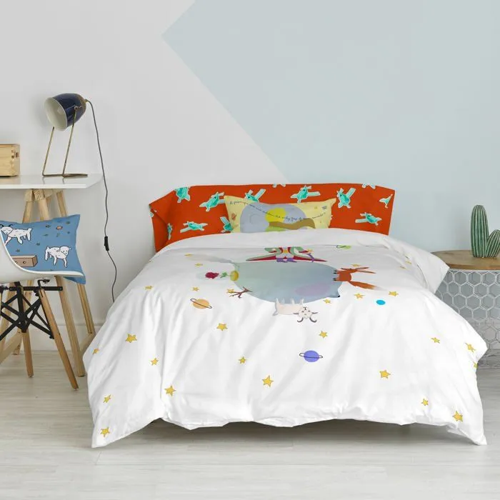 Parure housse de couette 2 pièces Le petit prince 155x220 cm (Lit 80/90)-1