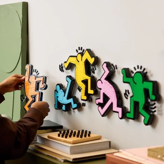 LEGO® 31216 Art Keith Haring, Les Figures Dansantes, Décoration d’Intérieur et Set de Construction pour Adultes-0