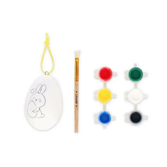 Kit de décoration - Legami - Oeuf de Pâques - 6 tubes de gouache - Pinceau - Céramique-1