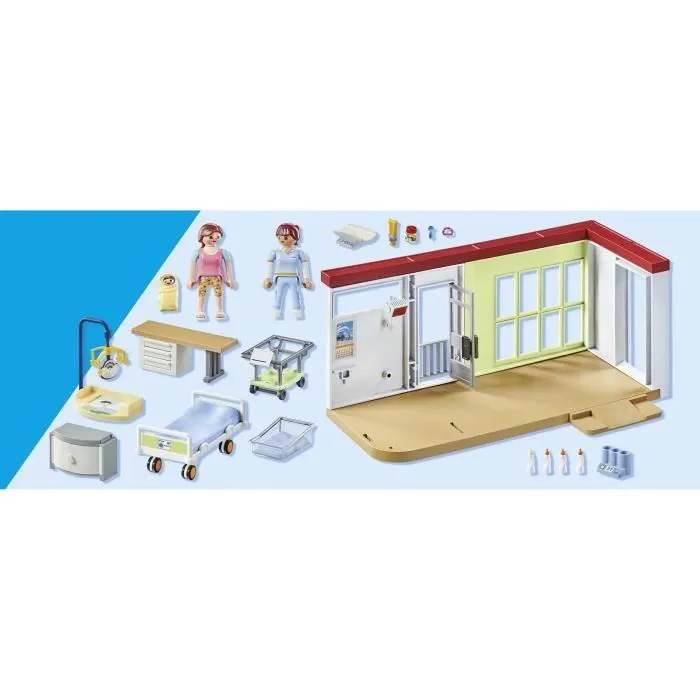 PLAYMOBIL - 71616 - Chambre de maternité-7