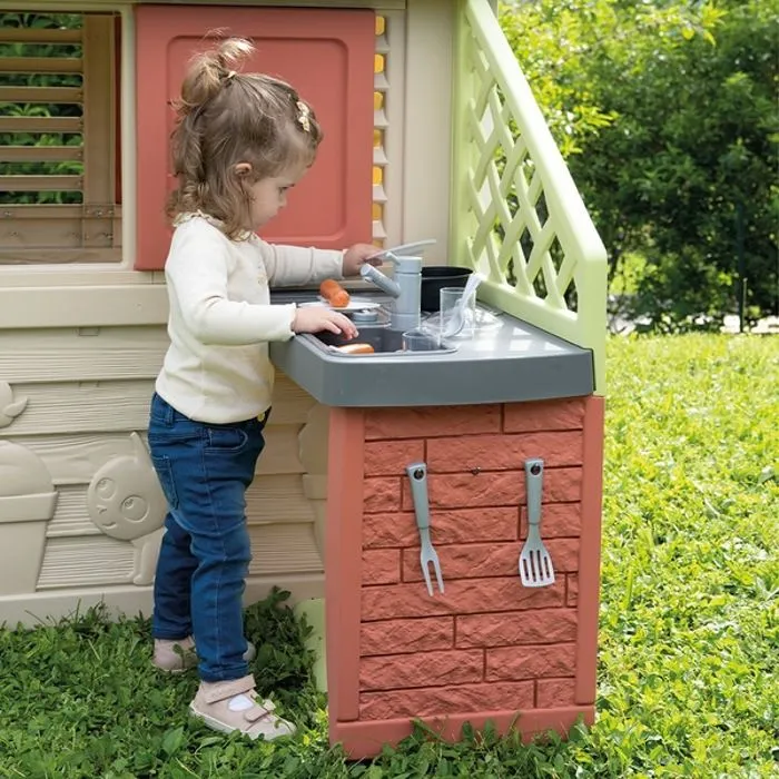 SMOBY Maison Nature + Cuisine Smoby Life matière recyclée-5
