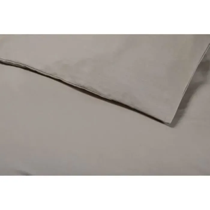 DODO - Housse de couette - 260x240 cm - Coton - Antibactérien - Taupe-2