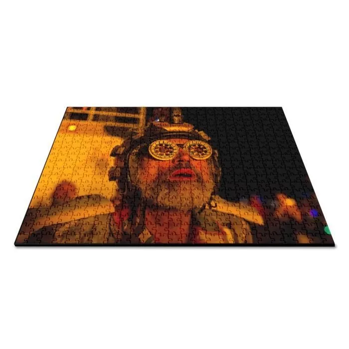 Puzzle Classique 500 pièces Homme Au Burning Man Festival Nevada Hippie Etats Unis Desert-2