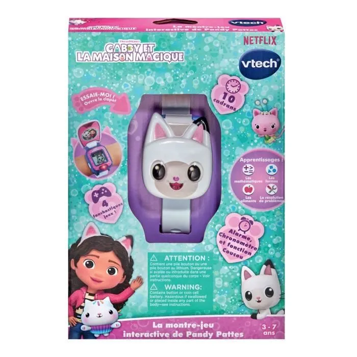 VTECH GABBY ET LA MAISON MAGIQUE - MONTRE-JEU INTERACTIVE DE PANDY PATTES-1