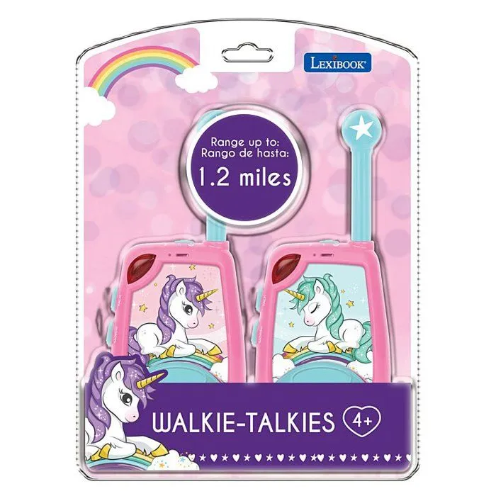 Talkie-Walkies Licorne - LEXIBOOK - Portée 4km - Fonction lumière morse - Design Licorne-1