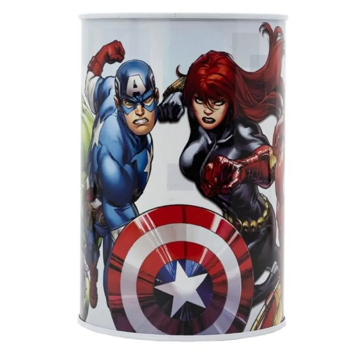 Tirelire métal enfant Avengers - rojo y azul - 10x15x10 cm-0