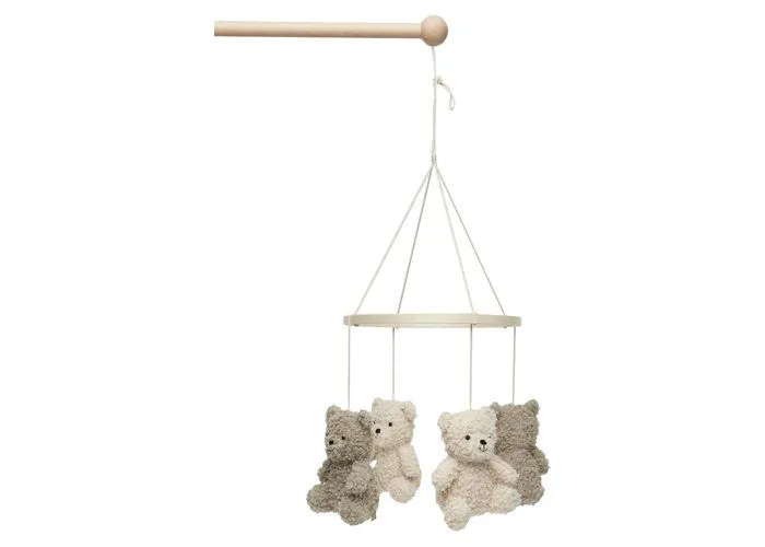 Mobile Bébé Teddy Bear - Olive Green/Naturel-1