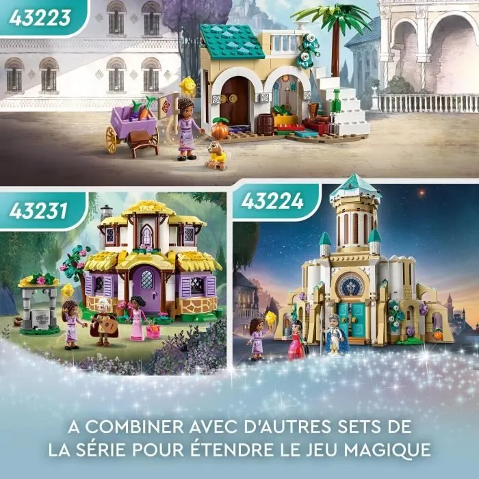 LEGO® Disney Wish 43224 Le Château du Roi Magnifico, Jouet Tiré du Film Wish avec Figurine Asha, Dahlia et le Roi Magnifico-4