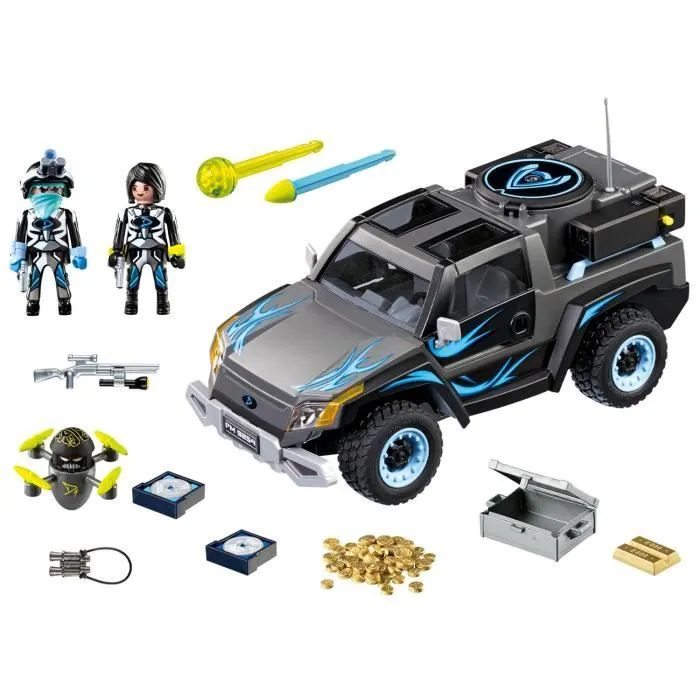 PLAYMOBIL - Les Top Agents - 4x4 des Agents du Dr.Drone - Plastique - A partir de 6 ans-2