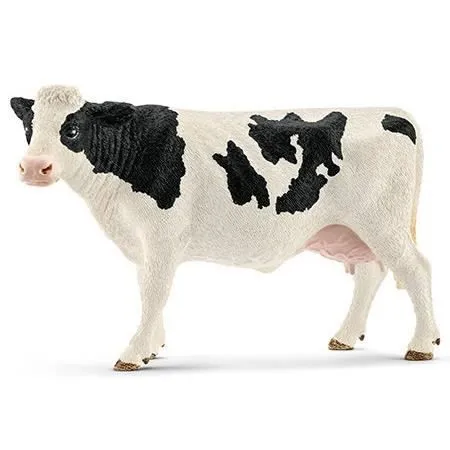 Figurine Vache Holstein - SCHLEICH - Farm World - Enfant - A partir de 3 ans - Blanc-0