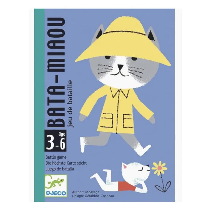Jeu de cartes - Djeco - Bata Miaou - Multicolore - 2 joueurs ou plus - 20 min-0