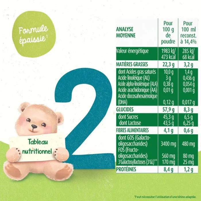 3 Boîtes de Lait en poudre Premium 2 (3x820g) - Blédilait De 6 à 12 Mois-4