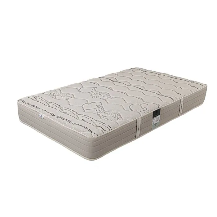 Matelas 90x190 cm,OrganicCotton,24 cm,ferme,face été/hiver + 1 oreiller + couette-1