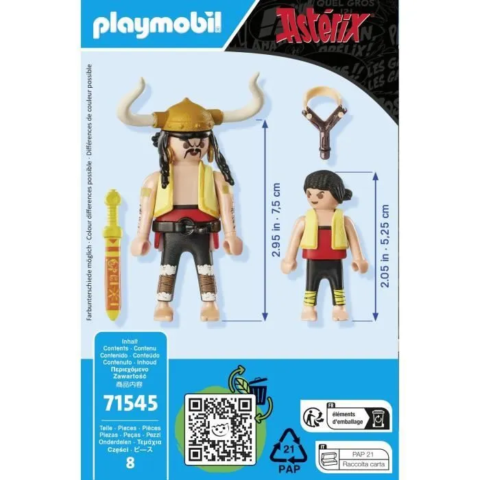 PLAYMOBIL 71545 Soupalognon y Crouton et Pepe, Personnages d'Astérix, Dès 5 ans-3