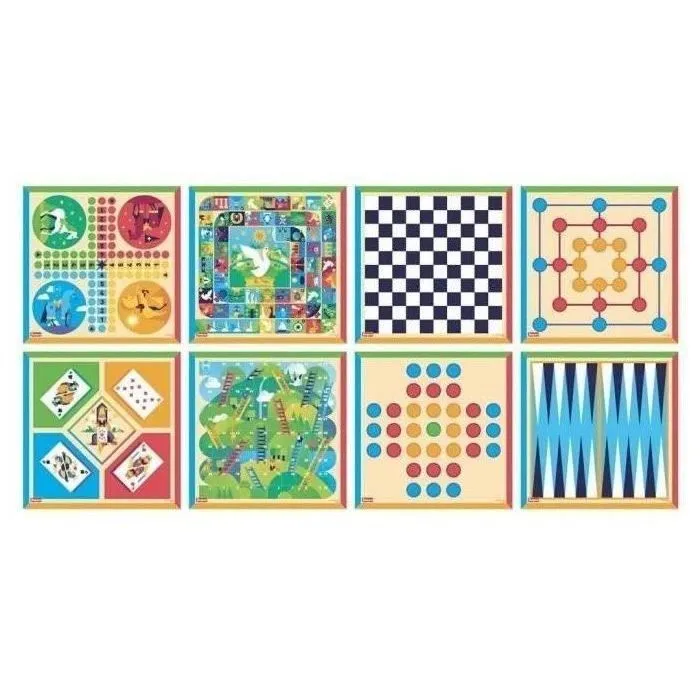 JEUJURA Coffret de Jeux de société traditionnels - Coffret en bois-1