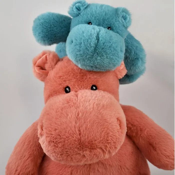 Peluche hippopotame - HISTOIRE D'OURS - 40CM - Rose - Mixte - Naissance-2