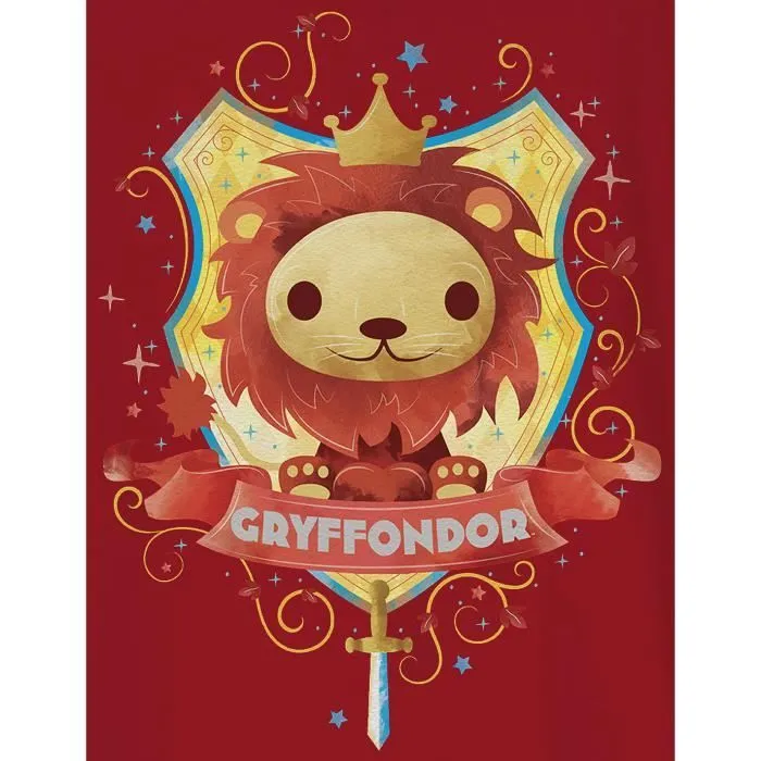 T-shirt Enfant - Harry Potter - BTH Chibi Gryffondor - Col rond - Manches courtes - 100% coton-1