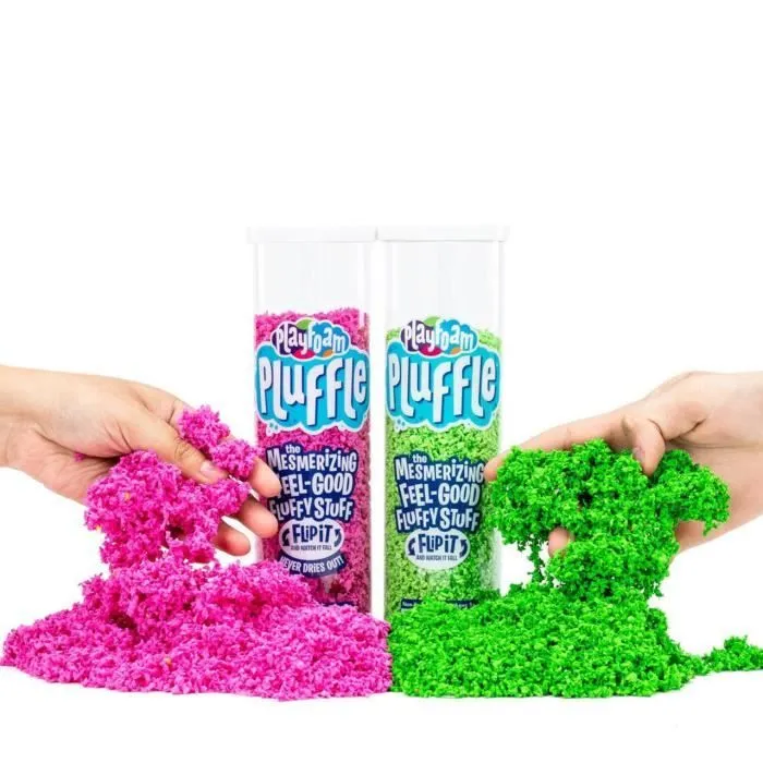 Bac sensoriel - Playfoam - Station Sensorielle Pluffle - 2 couleurs - 3 outils - Motricité fine-1